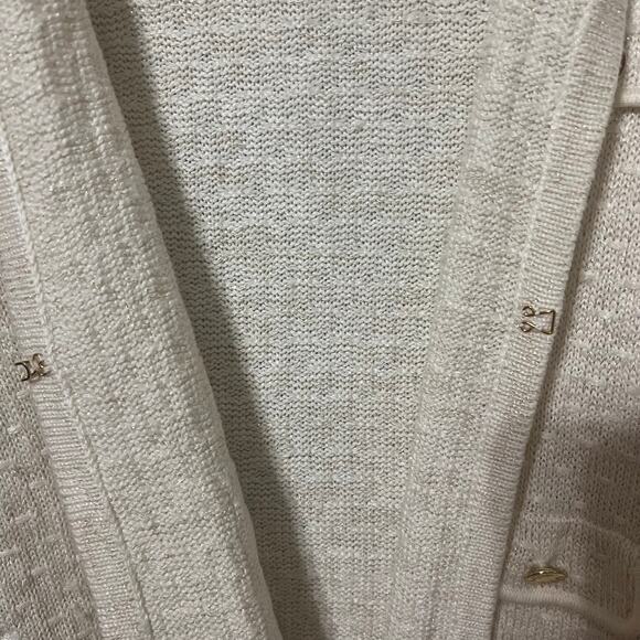 Lily Pulitzer Cream Cardigan Size XL - Picture 6 of 6